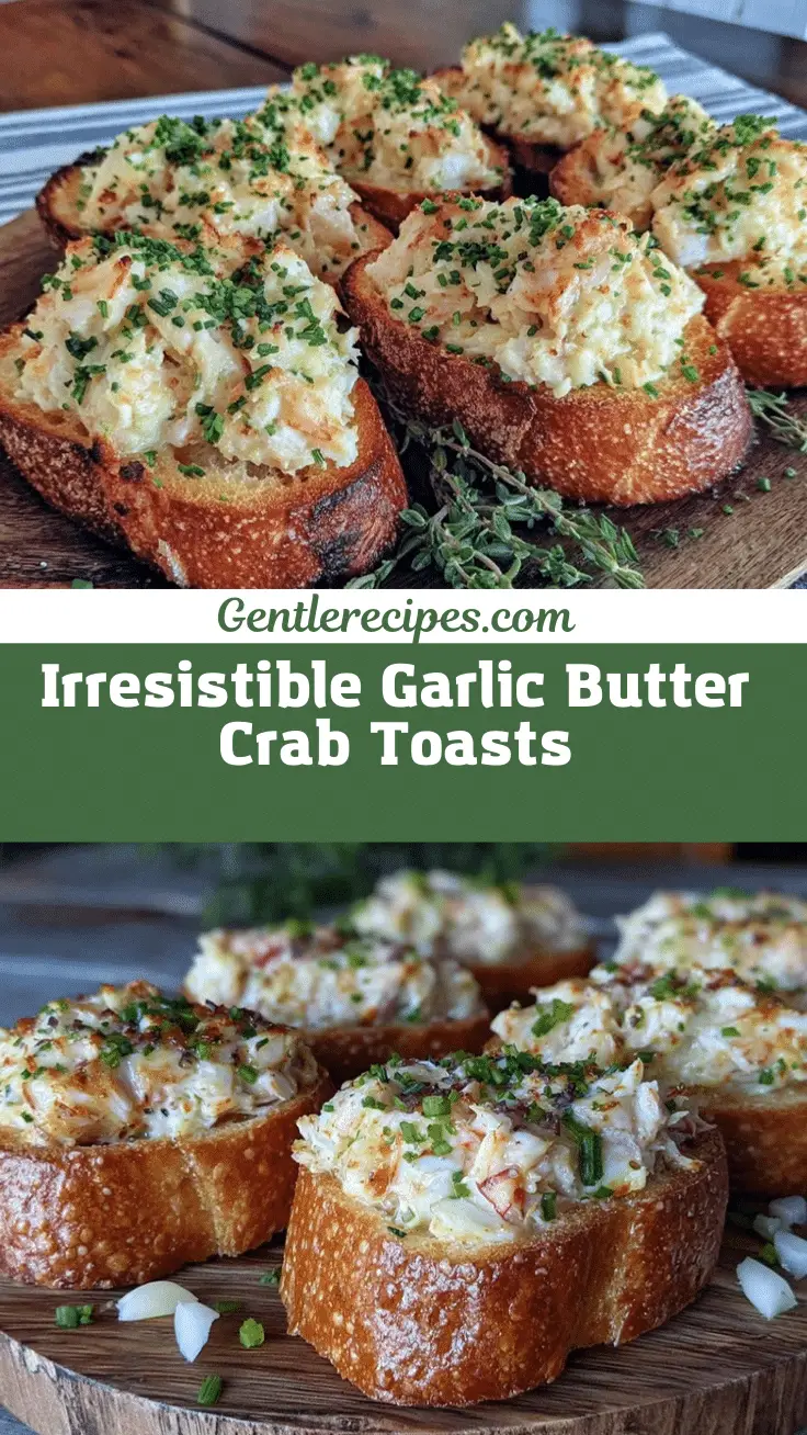 Garlic Butter Crab Toasts Recipe – Easy Party Appetizer Idea 5 garlic butter crab toasts recipe