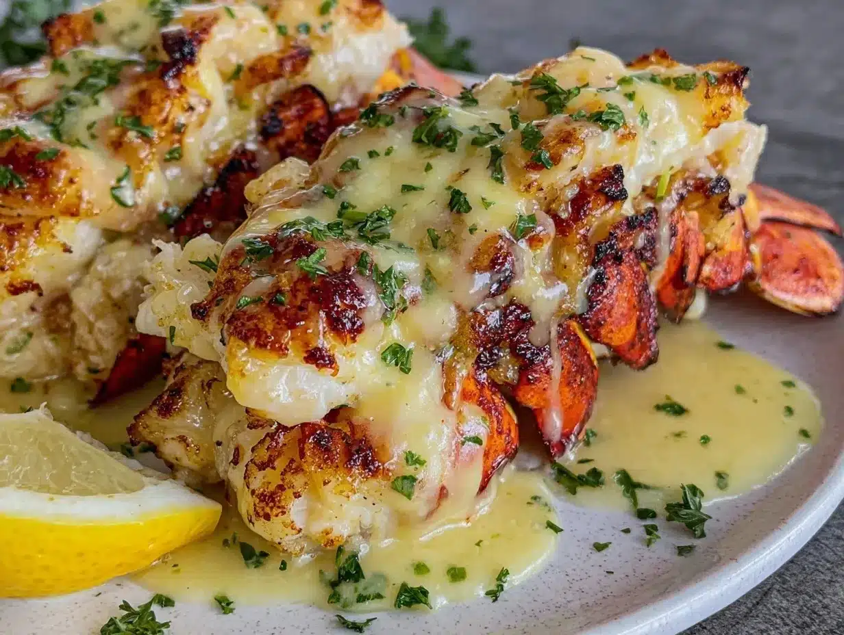Garlic Lobster Tails Recipe Perfect for Valentine’s Day Dinner 4 garlic lobster tails preparation steps