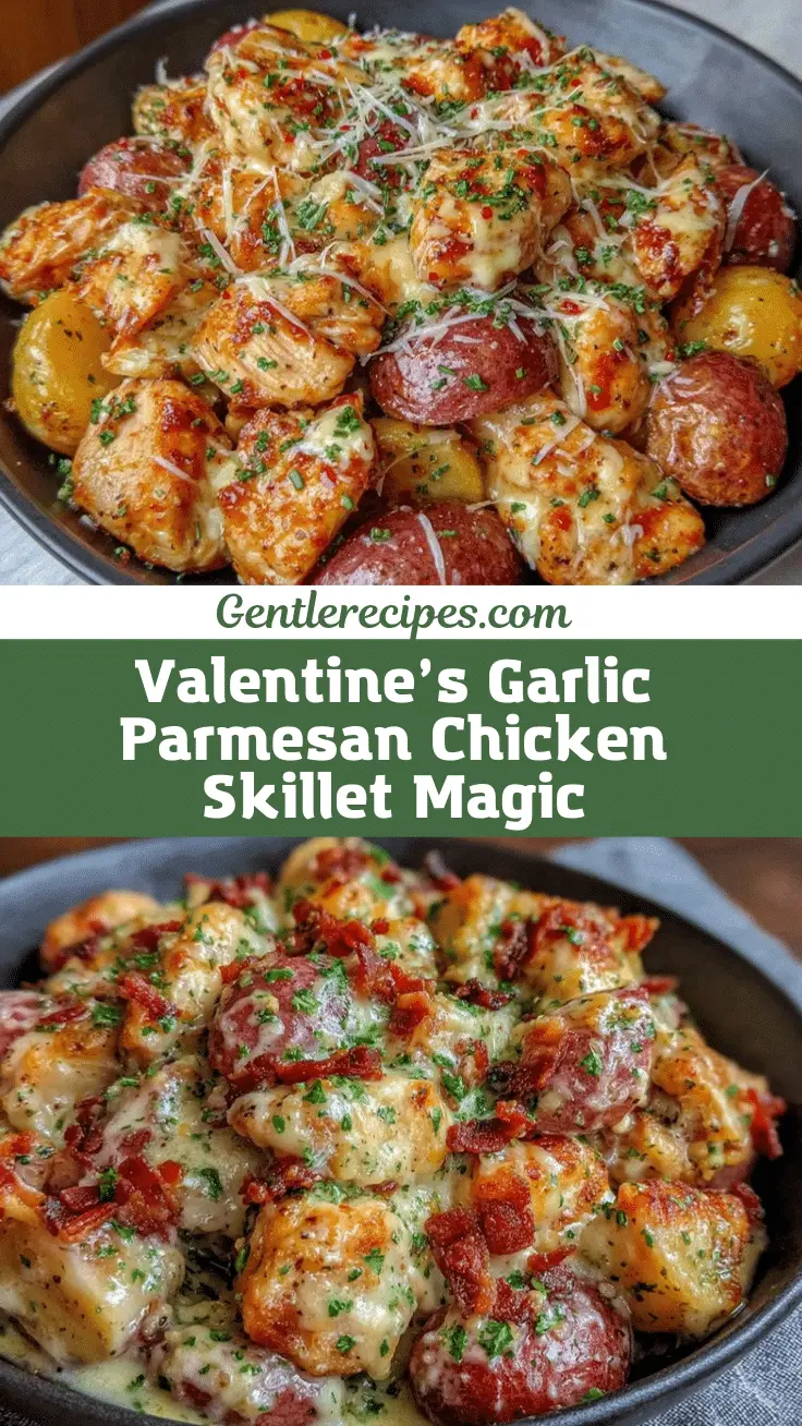 Garlic Parmesan Chicken and Potatoes Skillet – Easy Valentine’s Day Dinner 5 garlic parmesan chicken and potatoes skillet recipe