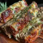 garlic parmesan meatloaf - featured image