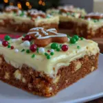 gingerbread cookie bars - featured image