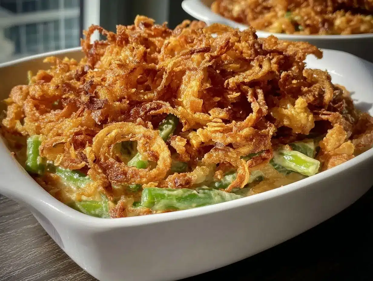 Green Bean Casserole: Best Easy Thanksgiving Side Dish Recipe 4 green bean casserole preparation steps