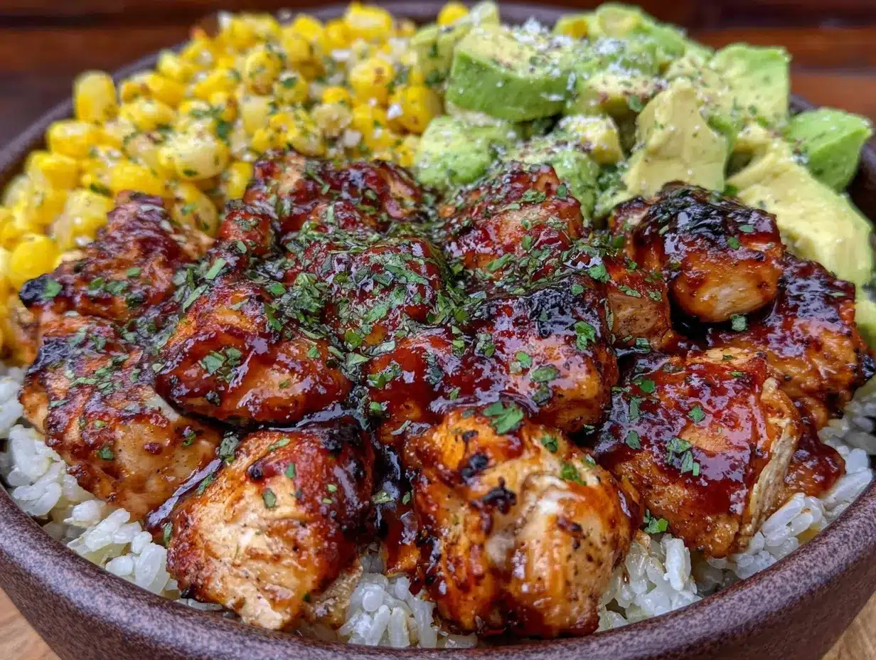 Honey BBQ Chicken Rice Bowl Recipe – Easy Gluten-Free Lunch Idea 4 Honey BBQ Chicken Rice Bowl preparation steps