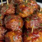 Honey Buffalo Crockpot Meatballs - featured image