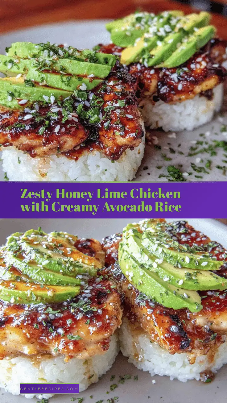 Tasty Honey Lime Chicken with Creamy Avocado Rice Easy Healthy Meal Recipe 5 honey lime chicken recipe