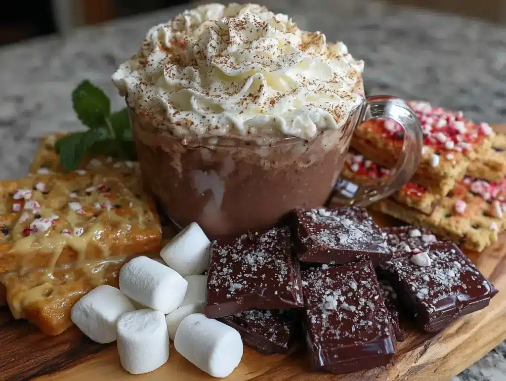 hot chocolate charcuterie board - featured image