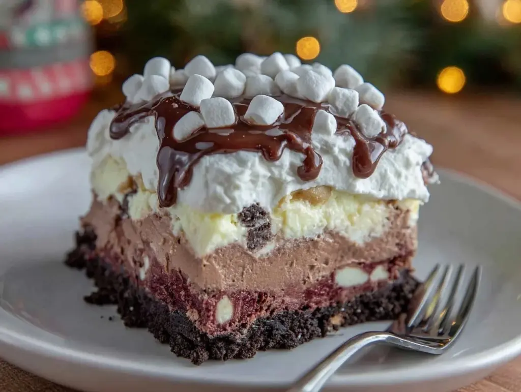 hot chocolate lasagna - featured image