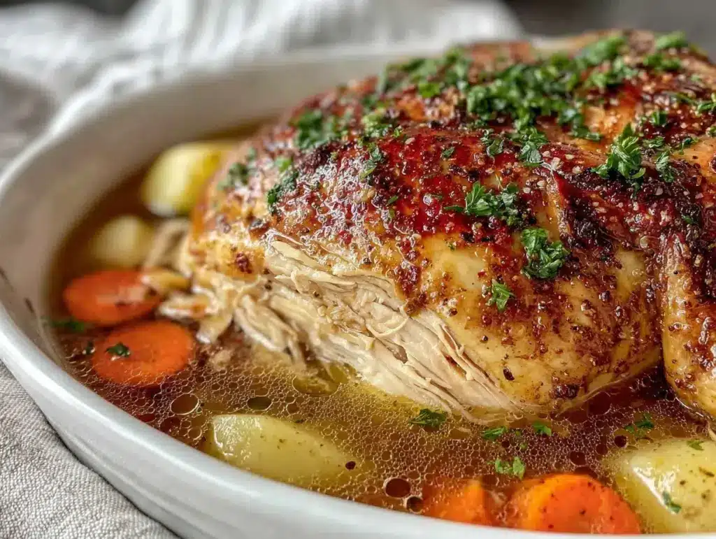 Instant Pot whole chicken and broth - featured image