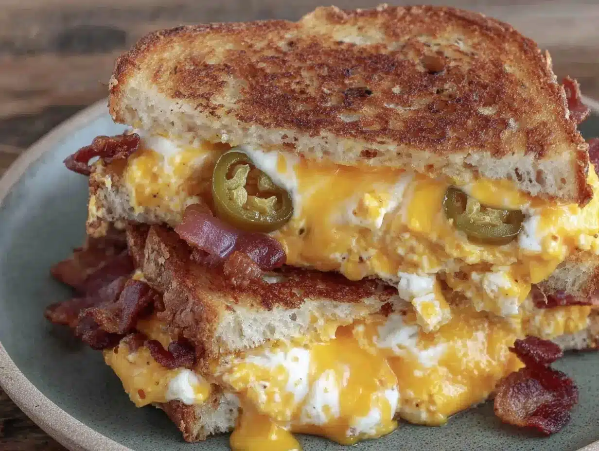 Jalapeno Bacon Hot Sandwich Recipe – Best Spicy Grilled Cheese Twist 4 jalapeno bacon hot sandwich preparation steps