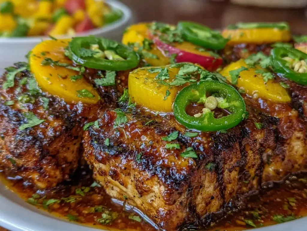 Jalapeno Peach Chicken - featured image