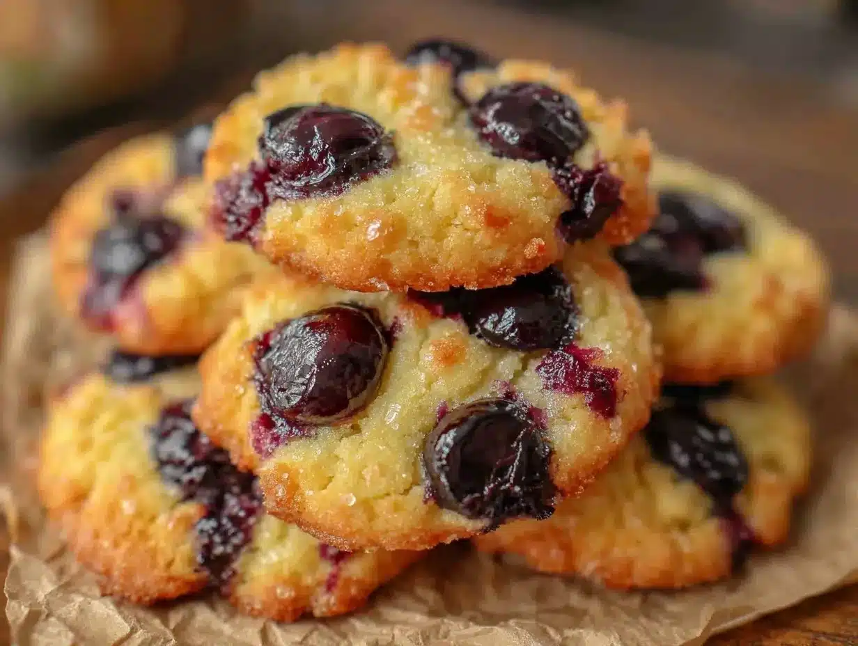 Irresistible Lemon Blueberry Cookies Recipe Easy Homemade Baking Sweets 4 lemon blueberry cookies preparation steps