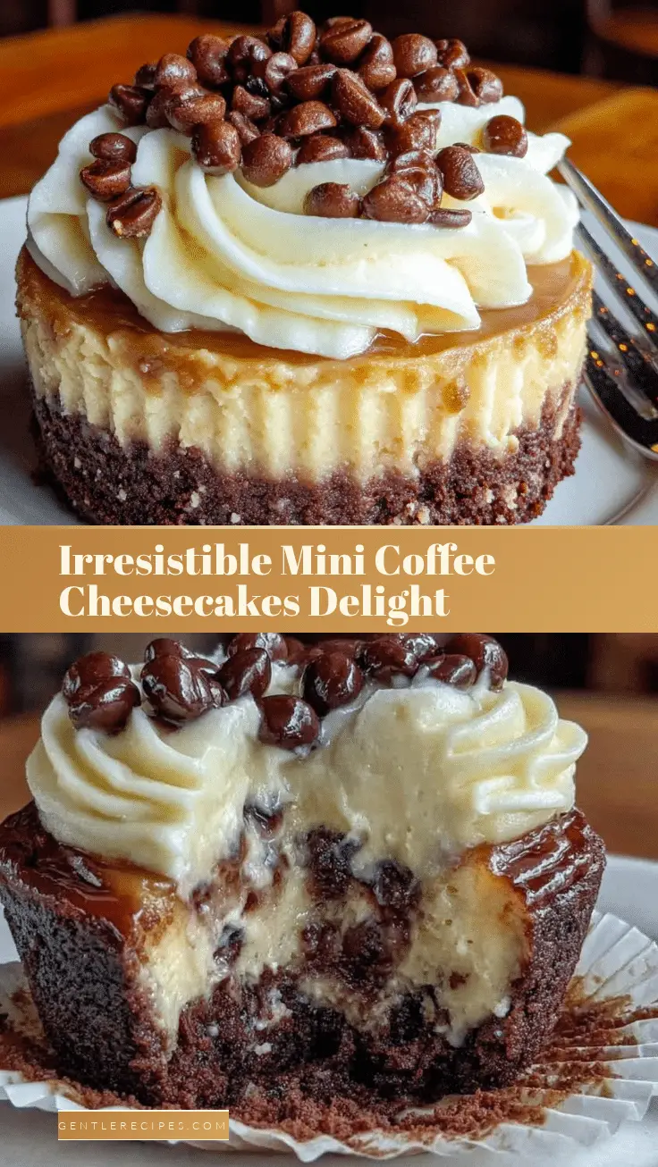 Mini Coffee Cheesecakes Recipe Easy Homemade Creamy Whipped Topping 5 mini coffee cheesecakes recipe