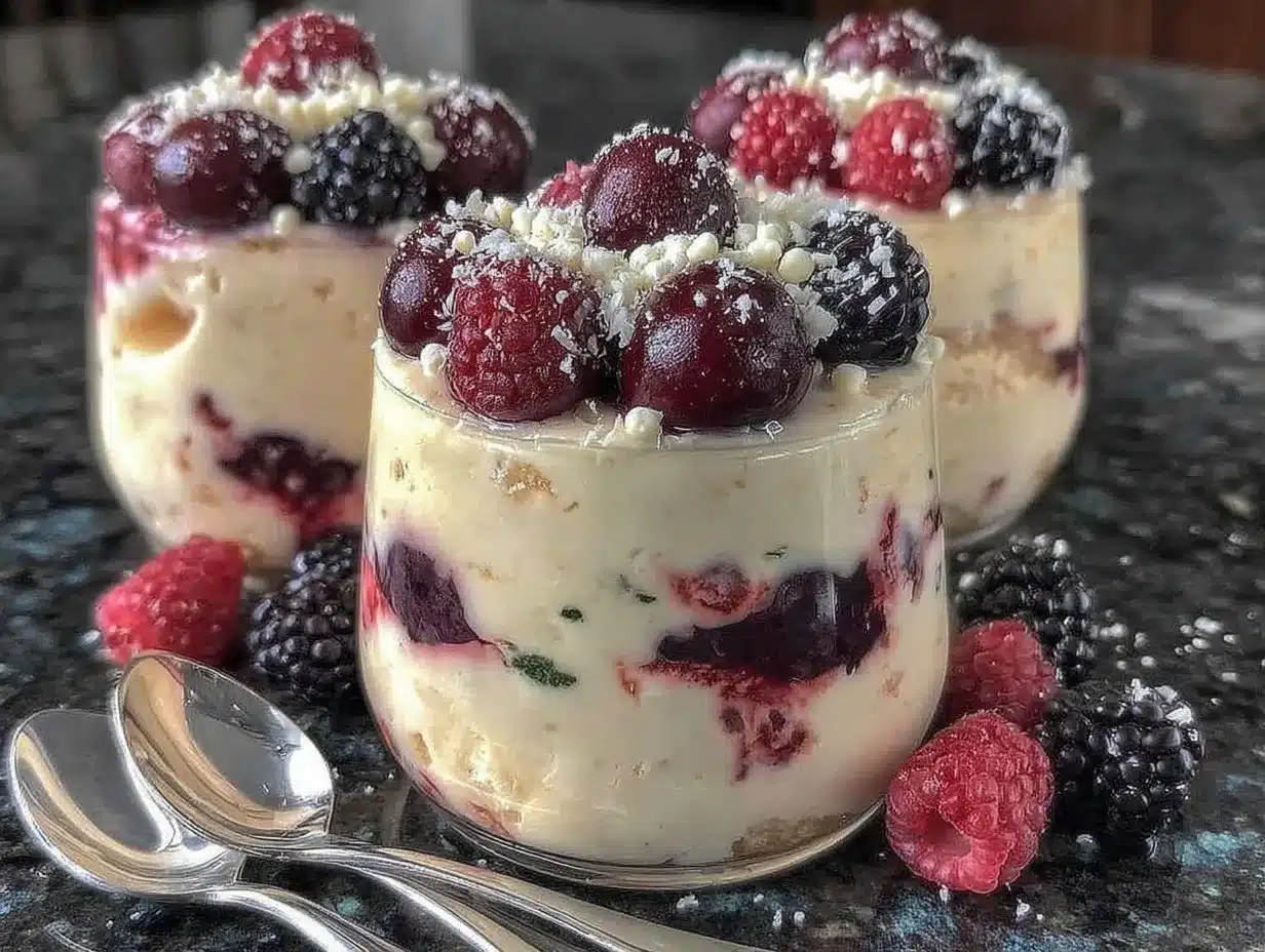 Mixed Berries and Mascarpone Dessert Easy Valentine’s Day Treat 4 Mixed Berries and Mascarpone Dessert preparation steps