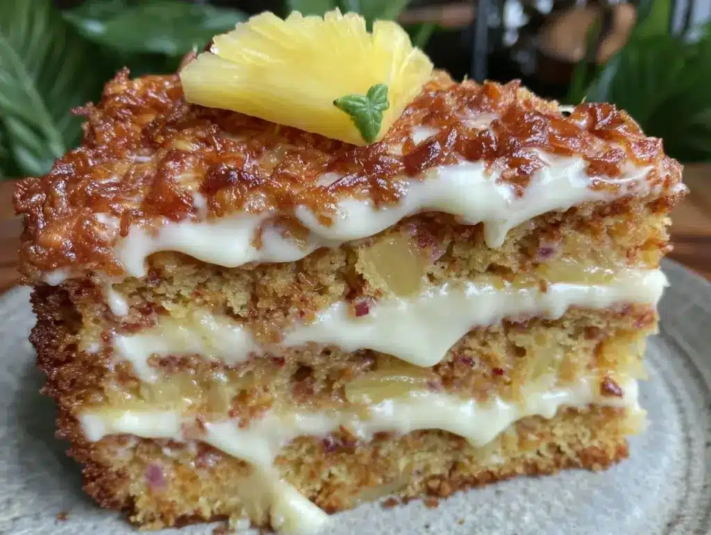 moist pineapple cake - featured image
