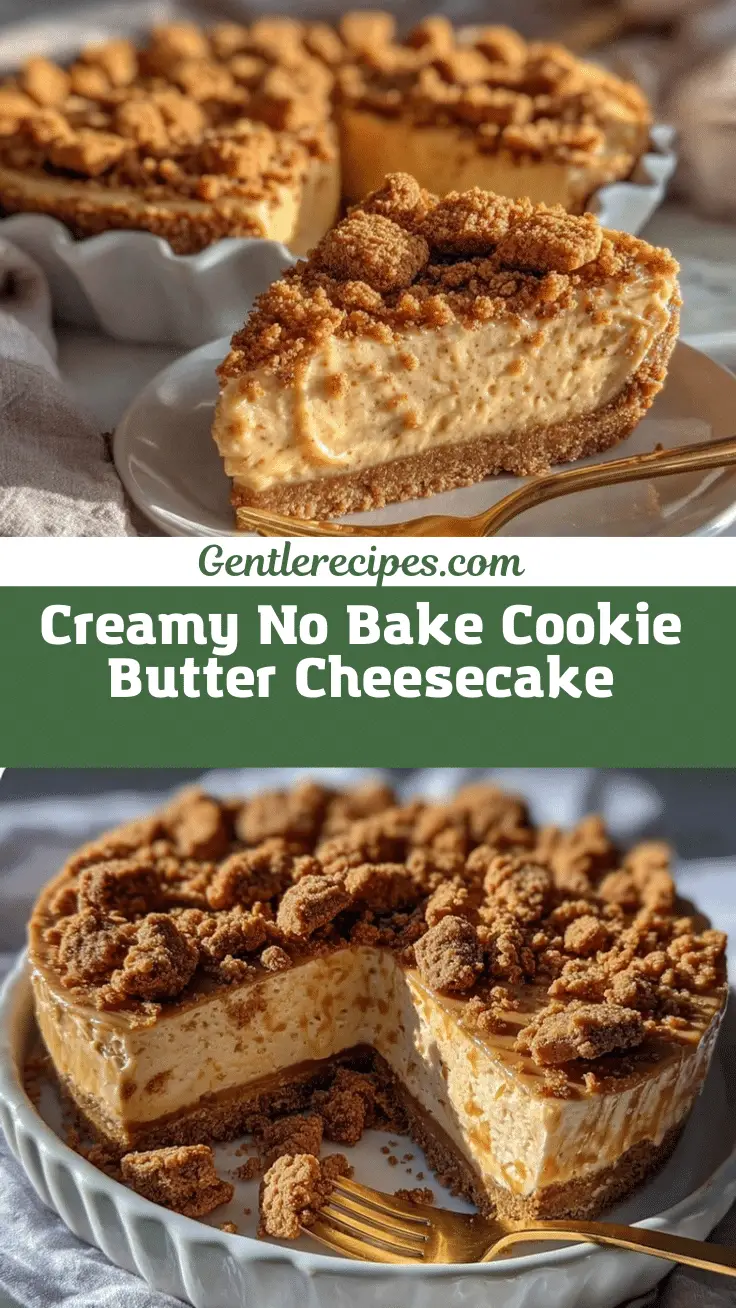 Creamy No Bake Cookie Butter Cheesecake Recipe – Easy 5-Step Dessert 5 no bake cookie butter cheesecake recipe