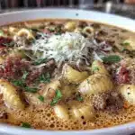Parmesan Italian Sausage Ditalini Soup - featured image