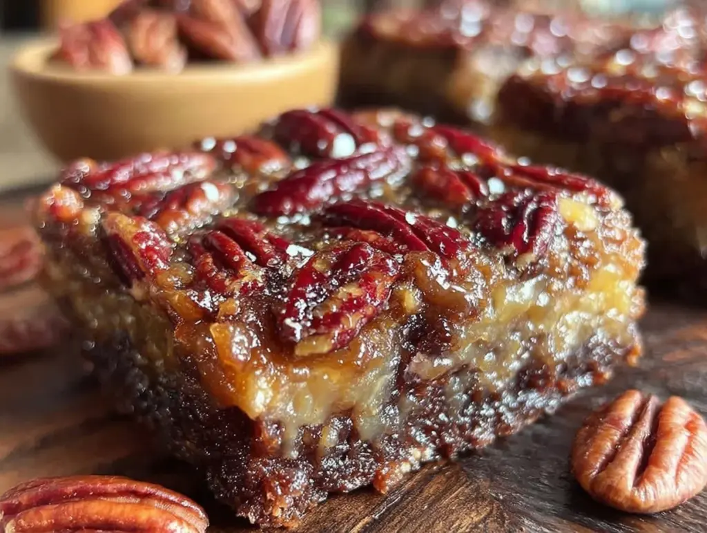 pecan pie brownies - featured image