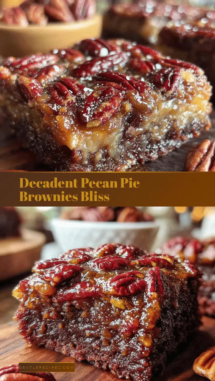 Decadent Pecan Pie Brownies Recipe Easy Thanksgiving Dessert Idea 5 pecan pie brownies recipe