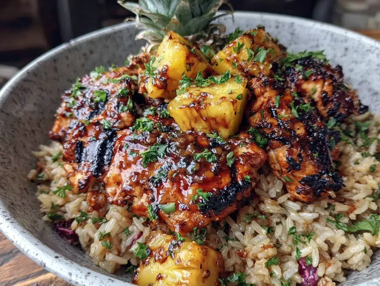 Pineapple Chicken and Rice – Easy 30-Minute Summer Dinner Recipe 4 pineapple chicken and rice preparation steps