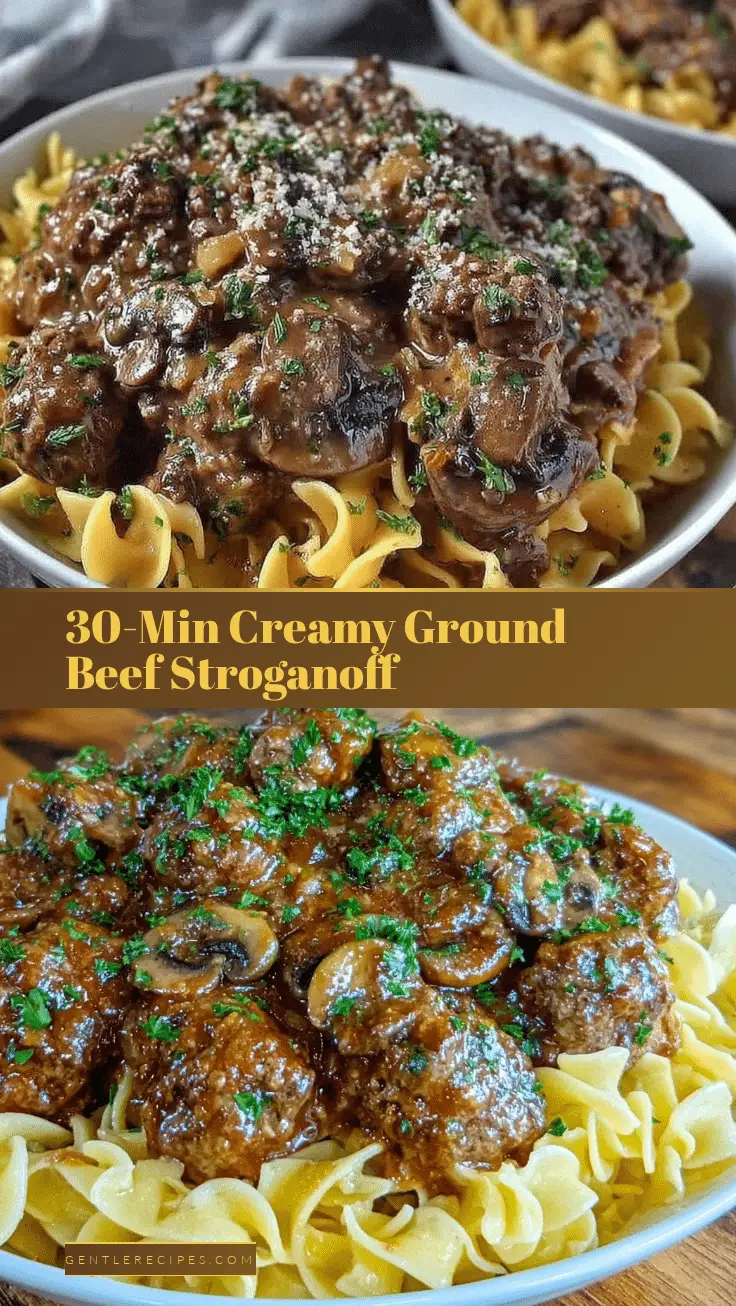 Quick Creamy Ground Beef Stroganoff Recipe Perfect 30-Minute Dinner 5 quick creamy ground beef stroganoff recipe