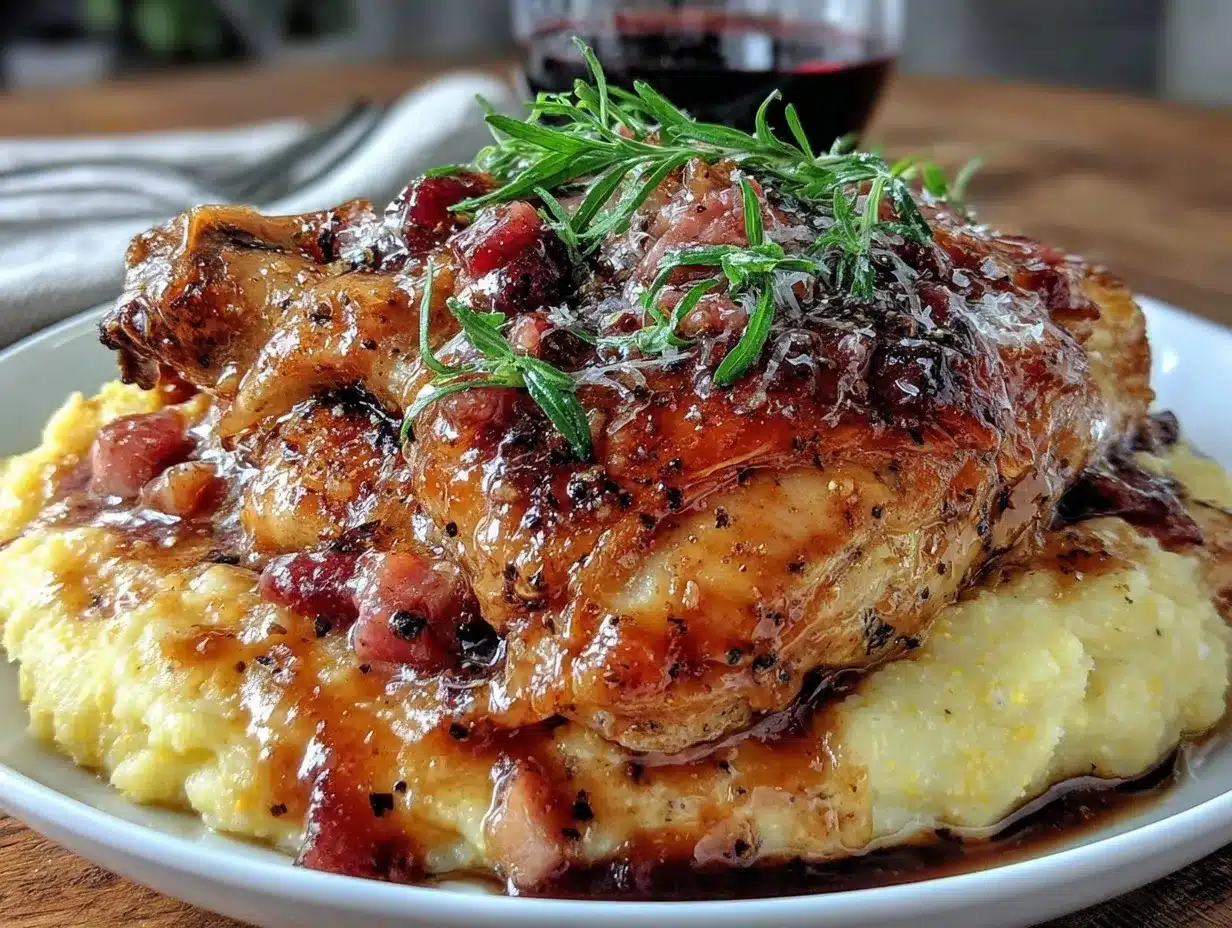 Roast Chicken with Red Wine Demi-Glace Easy Valentine’s Dinner Recipe 4 roast chicken with red wine demi-glace preparation steps
