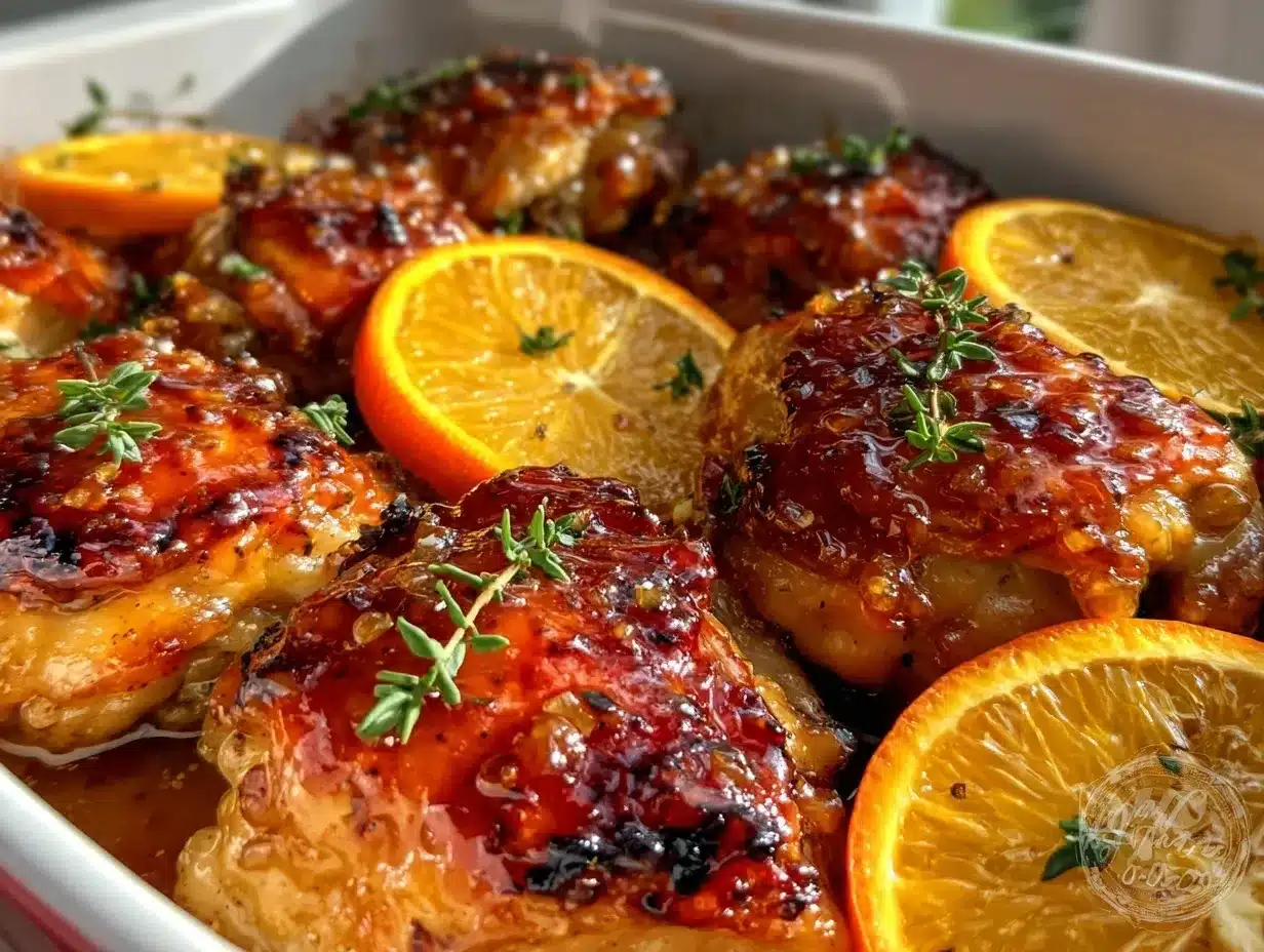 Roasted Orange Chicken Recipe for Perfect Valentine’s Day Dinner 4 roasted orange chicken preparation steps
