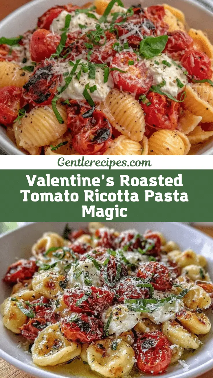 Roasted Tomato Garlic Ricotta Pasta Recipe for Two – Perfect Valentine’s Day Dinner 5 roasted tomato garlic ricotta pasta recipe