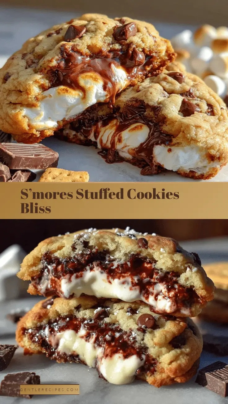 Irresistible S’mores Stuffed Cookies Recipe Easy Homemade Chocolate Chips 5 s’mores stuffed cookies recipe