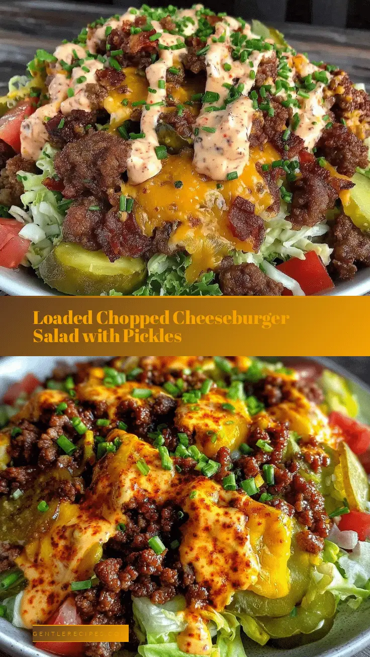 Savory Chopped Cheeseburger Salad Recipe with Pickles and Special Sauce Easy and Delicious 5 savory chopped cheeseburger salad recipe
