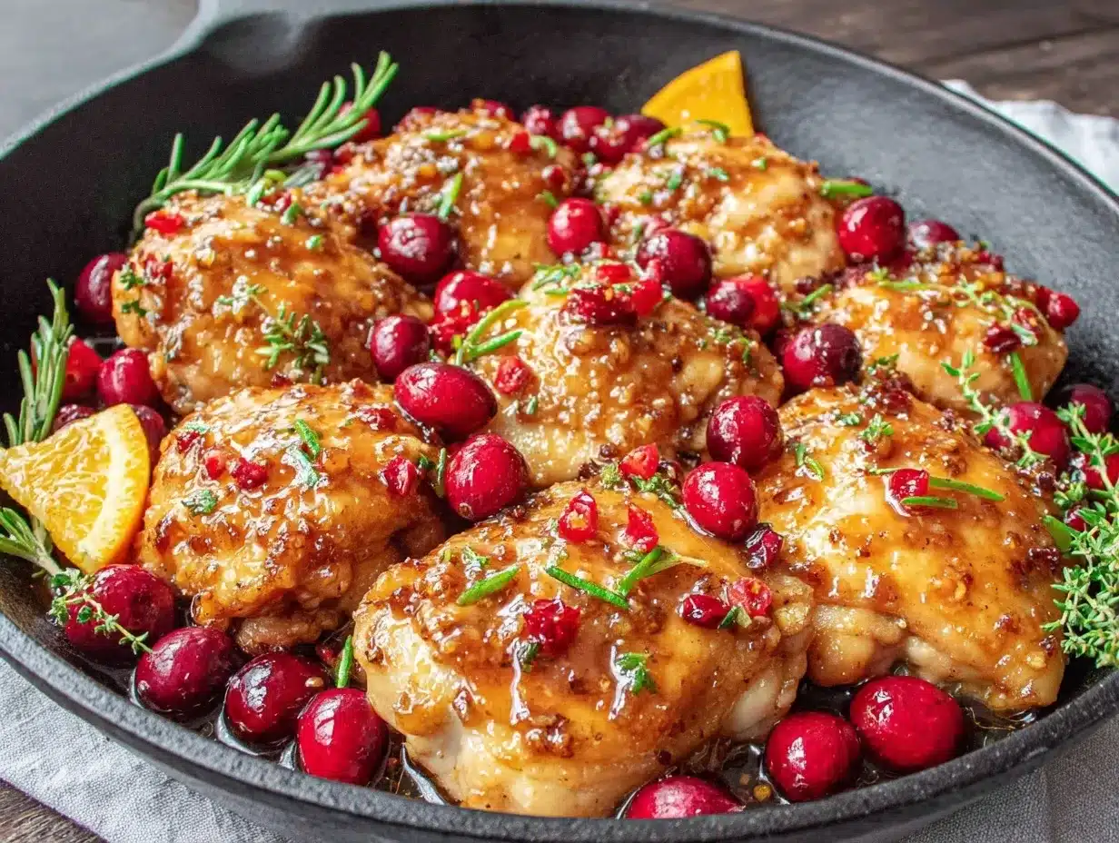 Savory Cranberry Orange Chicken Recipe Easy Perfect November Dinner Idea 4 savory cranberry orange chicken preparation steps
