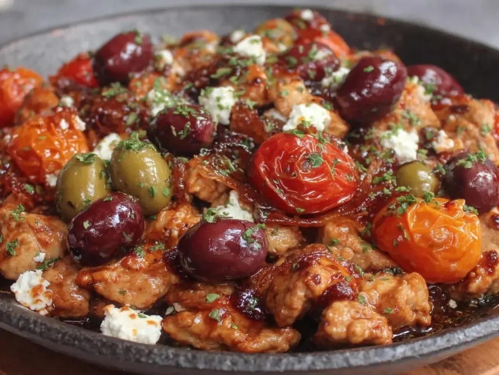 savory ground chicken skillet - featured image