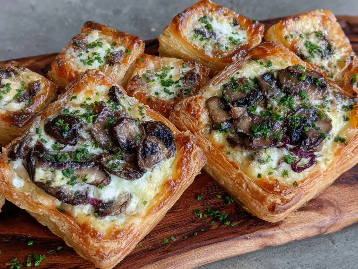 Savory Mushroom Shallot Goat Cheese Tarts Easy Homemade Vegetarian Bites 4 savory mushroom shallot goat cheese tarts preparation steps