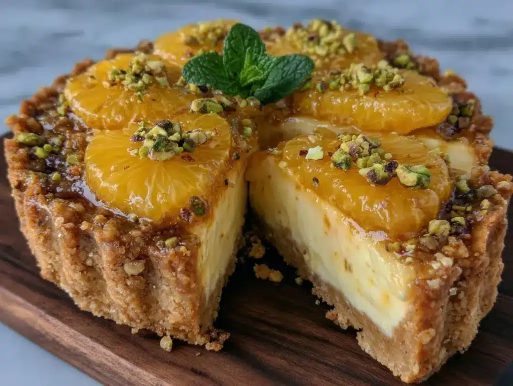 savory orange tart recipe - featured image