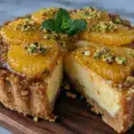 savory orange tart recipe - featured image