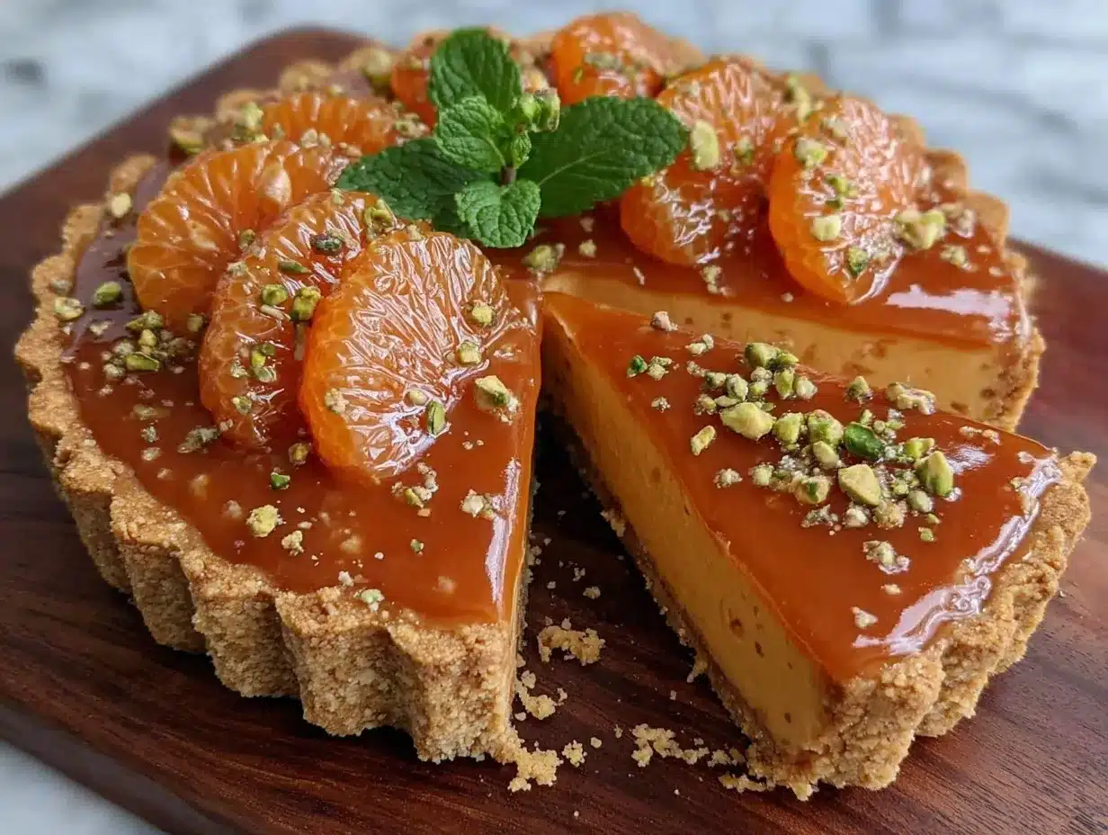 Savory Orange Tart Recipe Easy Homemade Sweet Dessert with Buttery Crust 4 savory orange tart recipe preparation steps