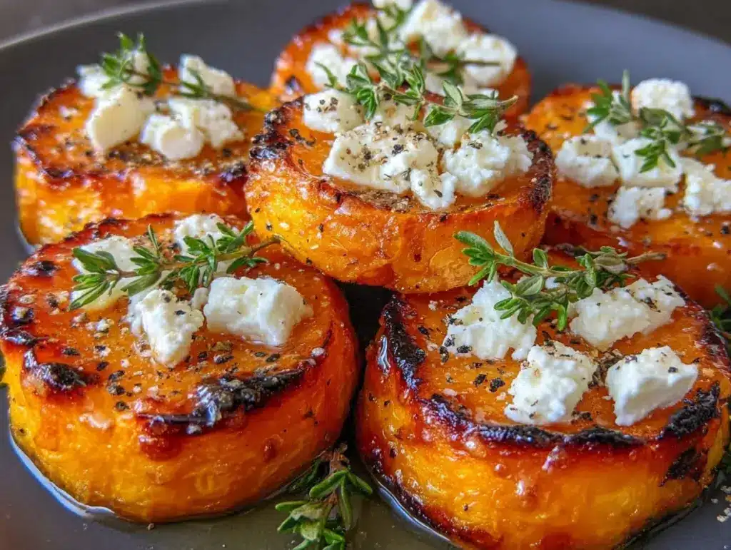 savory roasted sweet potato rounds - featured image