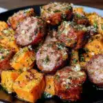 savory sausage and sweet potatoes - featured image