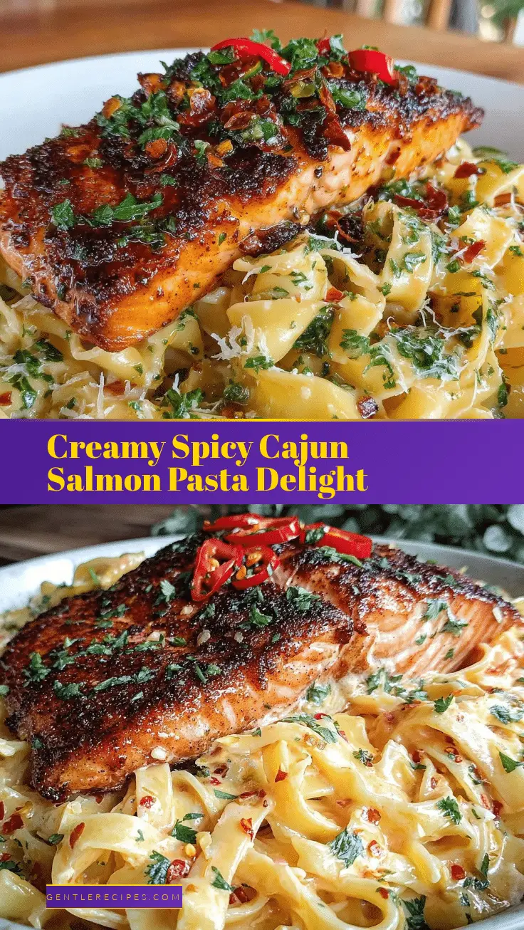 Savory Spicy Cajun Salmon Pasta Recipe Easy Healthy Dinner Idea 5 savory spicy Cajun salmon pasta recipe