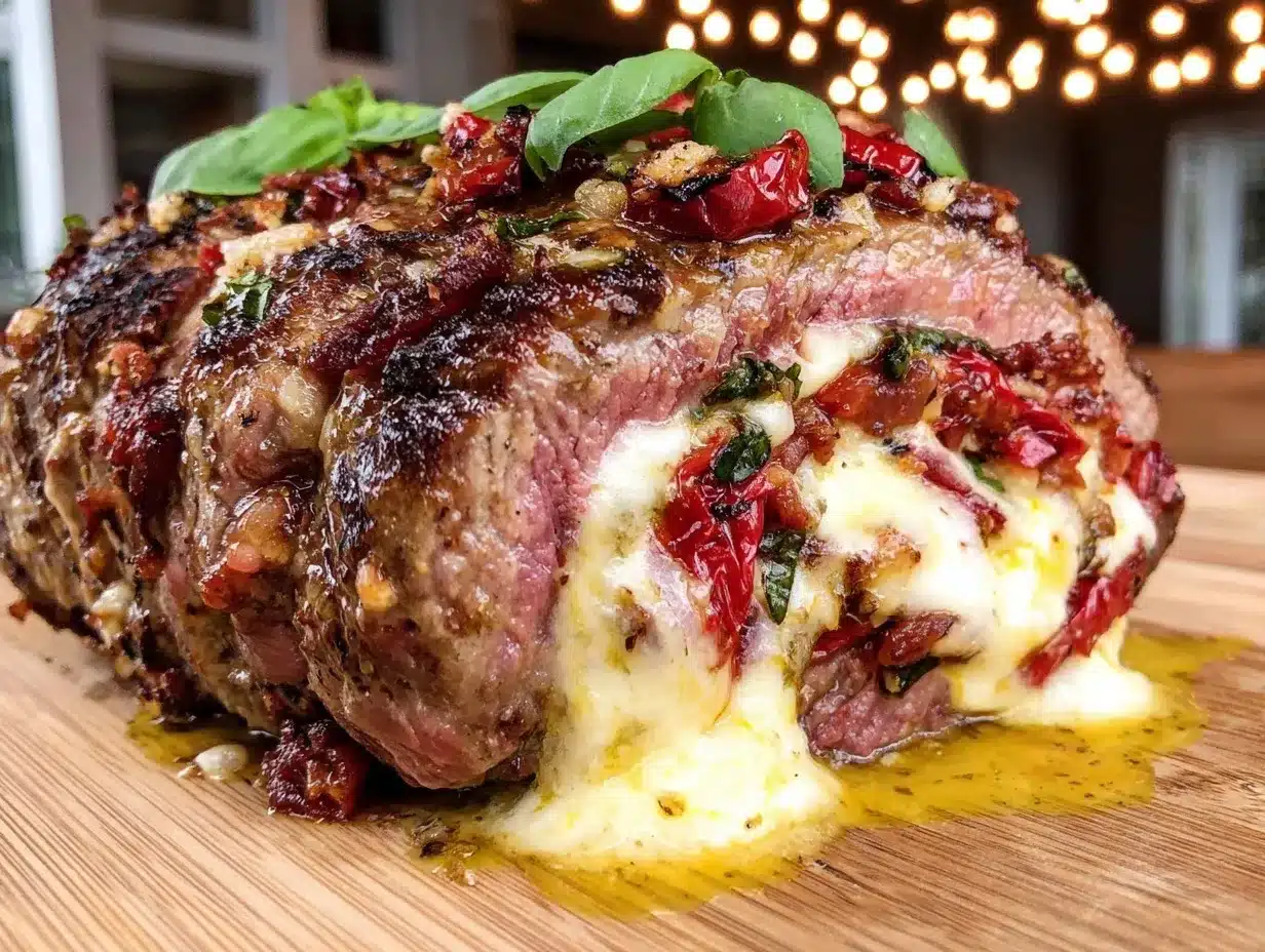 Savory Stuffed Flank Steak Recipe for a Perfect Valentine’s Day Dinner 4 savory stuffed flank steak preparation steps