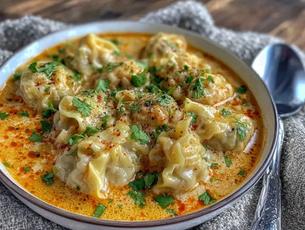 savory thai dumpling soup - featured image