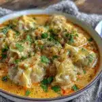 savory thai dumpling soup - featured image