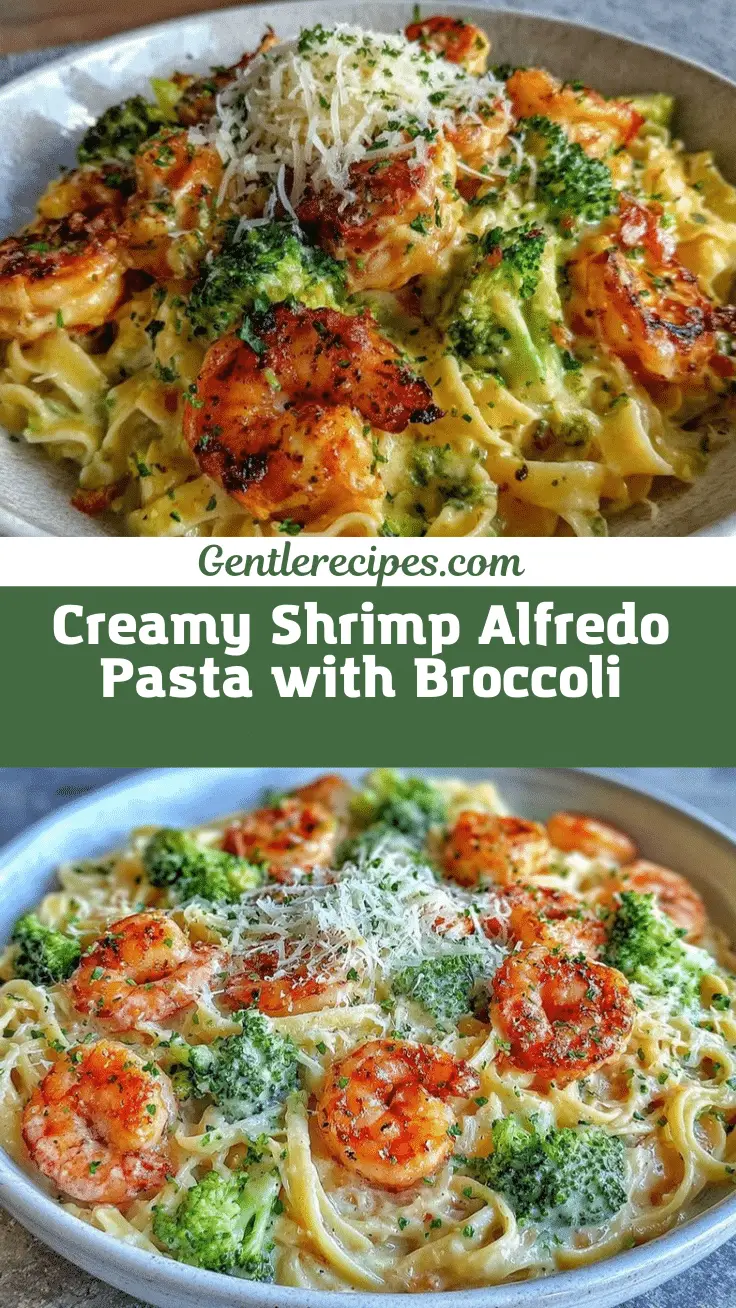Creamy Shrimp Alfredo Pasta Recipe – Easy Weeknight Dinner with Broccoli 5 shrimp Alfredo pasta recipe