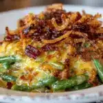 slow cooker green bean casserole - featured image