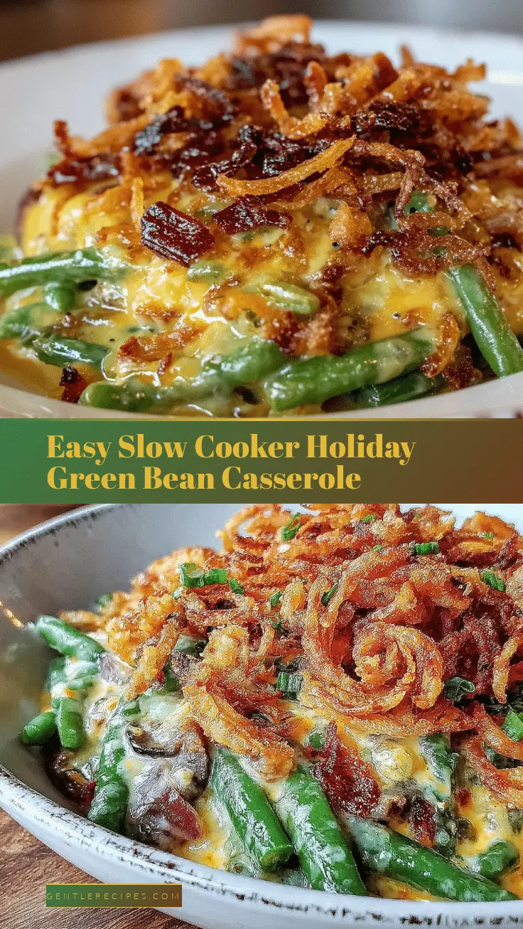 Easy Slow Cooker Green Bean Casserole Recipe for Perfect Holiday Dinners 5 slow cooker green bean casserole recipe
