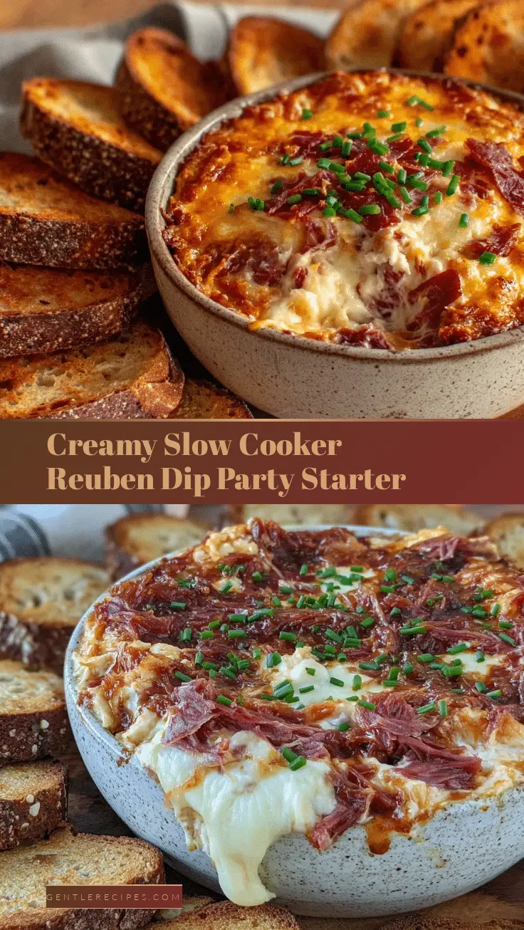 Savory Slow Cooker Reuben Dip Recipe Easy Party-Ready Meaty Snack 5 slow cooker Reuben dip recipe