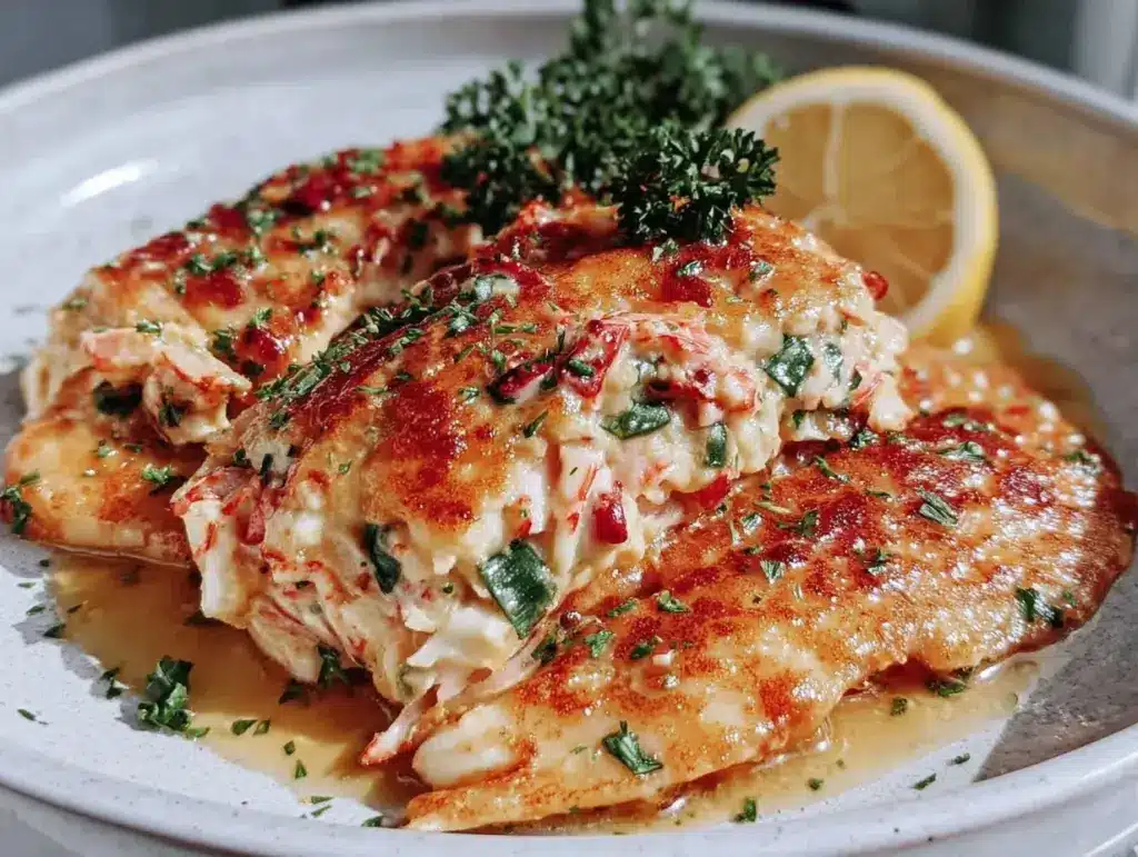 southern crab stuffed flounder - featured image