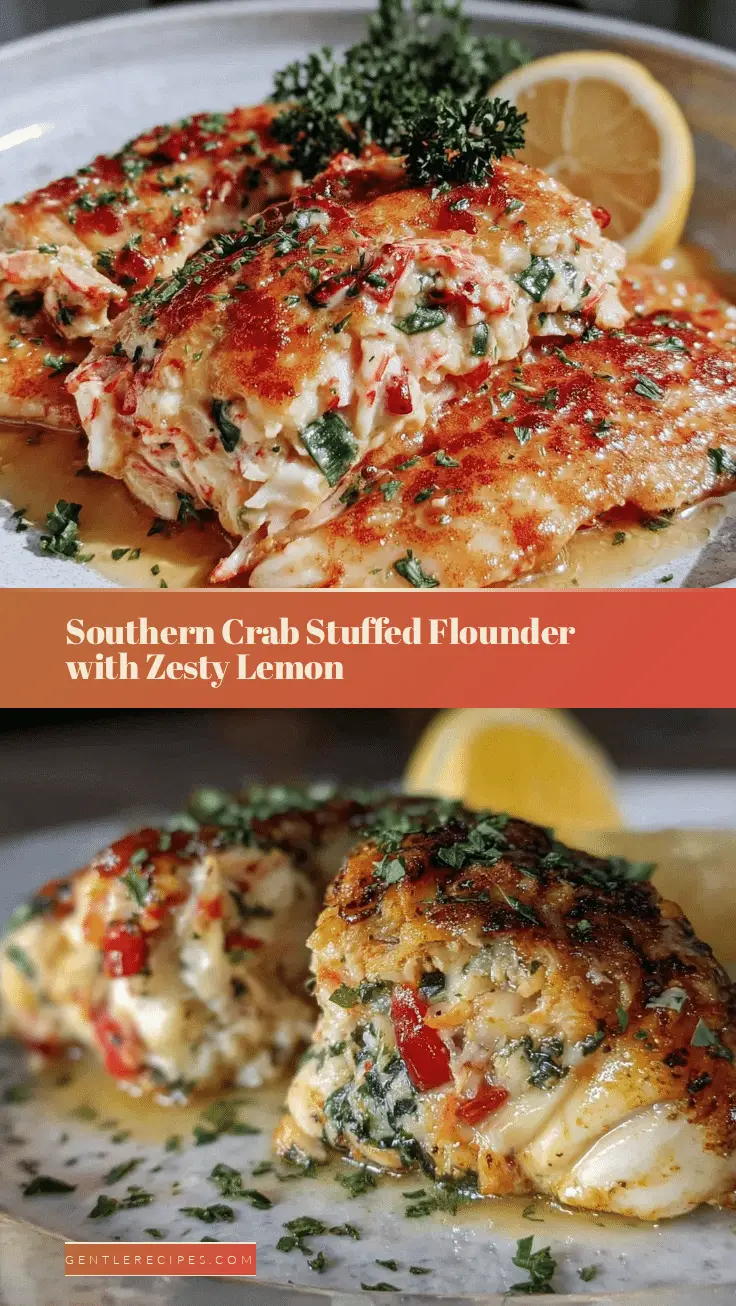 Savory Southern Crab Stuffed Flounder Recipe Easy Zesty Lemon Flavor 5 southern crab stuffed flounder recipe