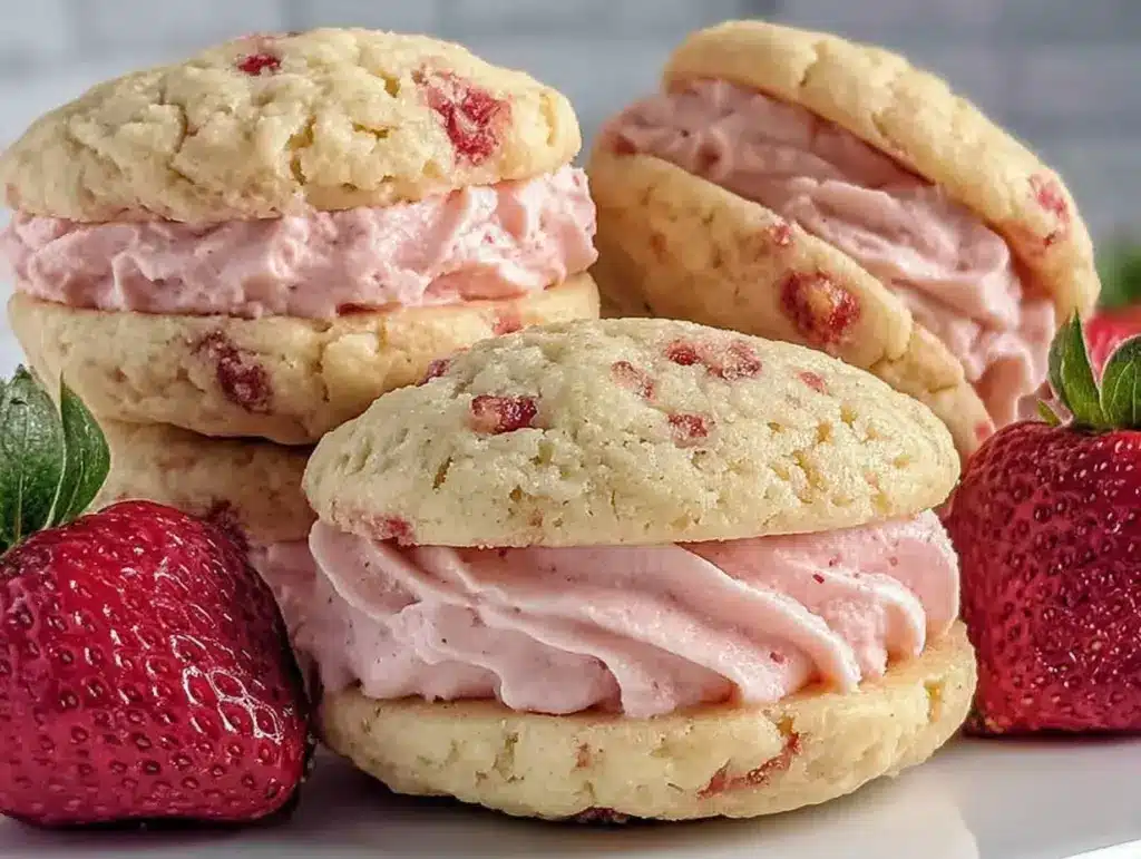 strawberry whoopie pies - featured image