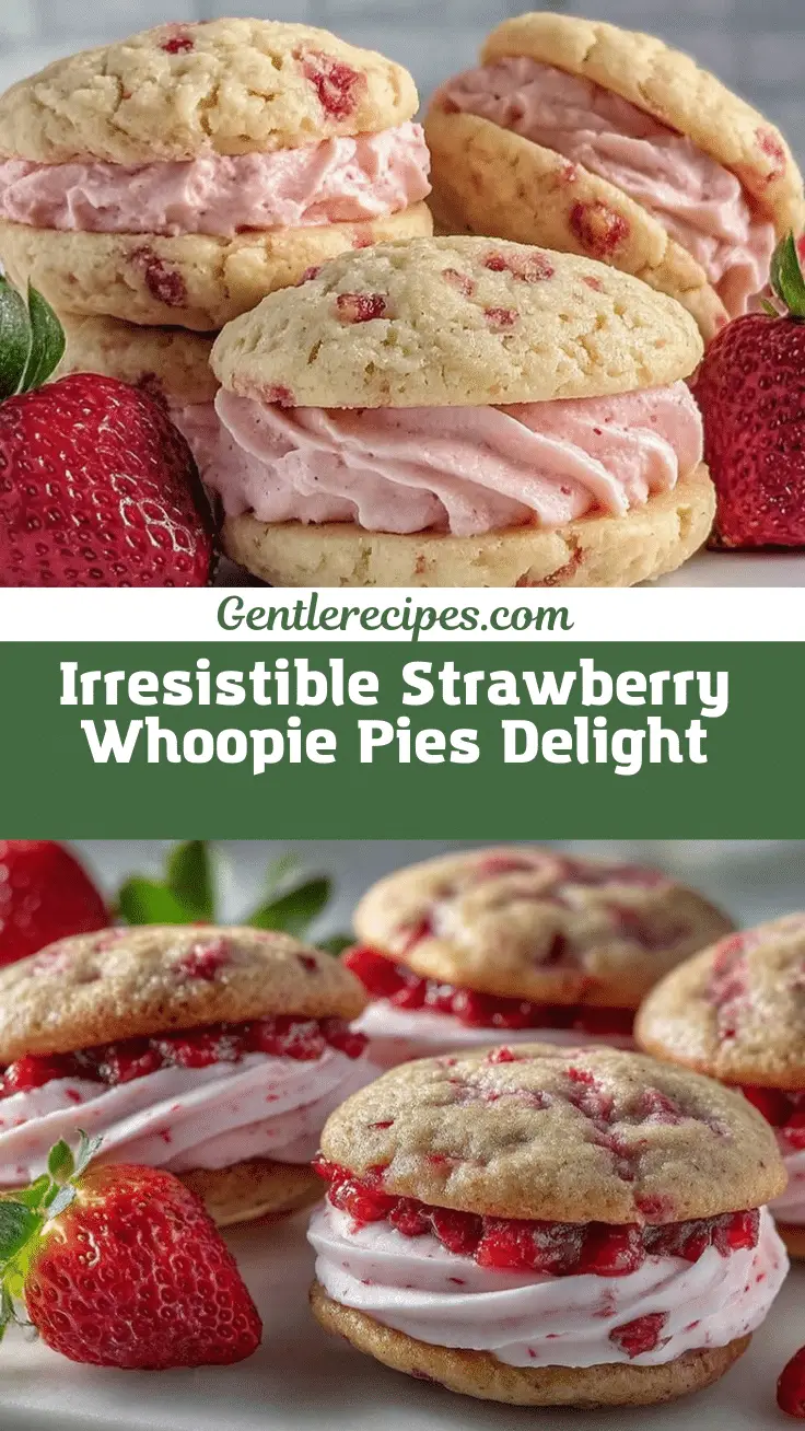 Strawberry Whoopie Pies Recipe: Easy Homemade Dessert with Creamy Filling 5 strawberry whoopie pies recipe