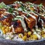 street corn chicken bowl - featured image